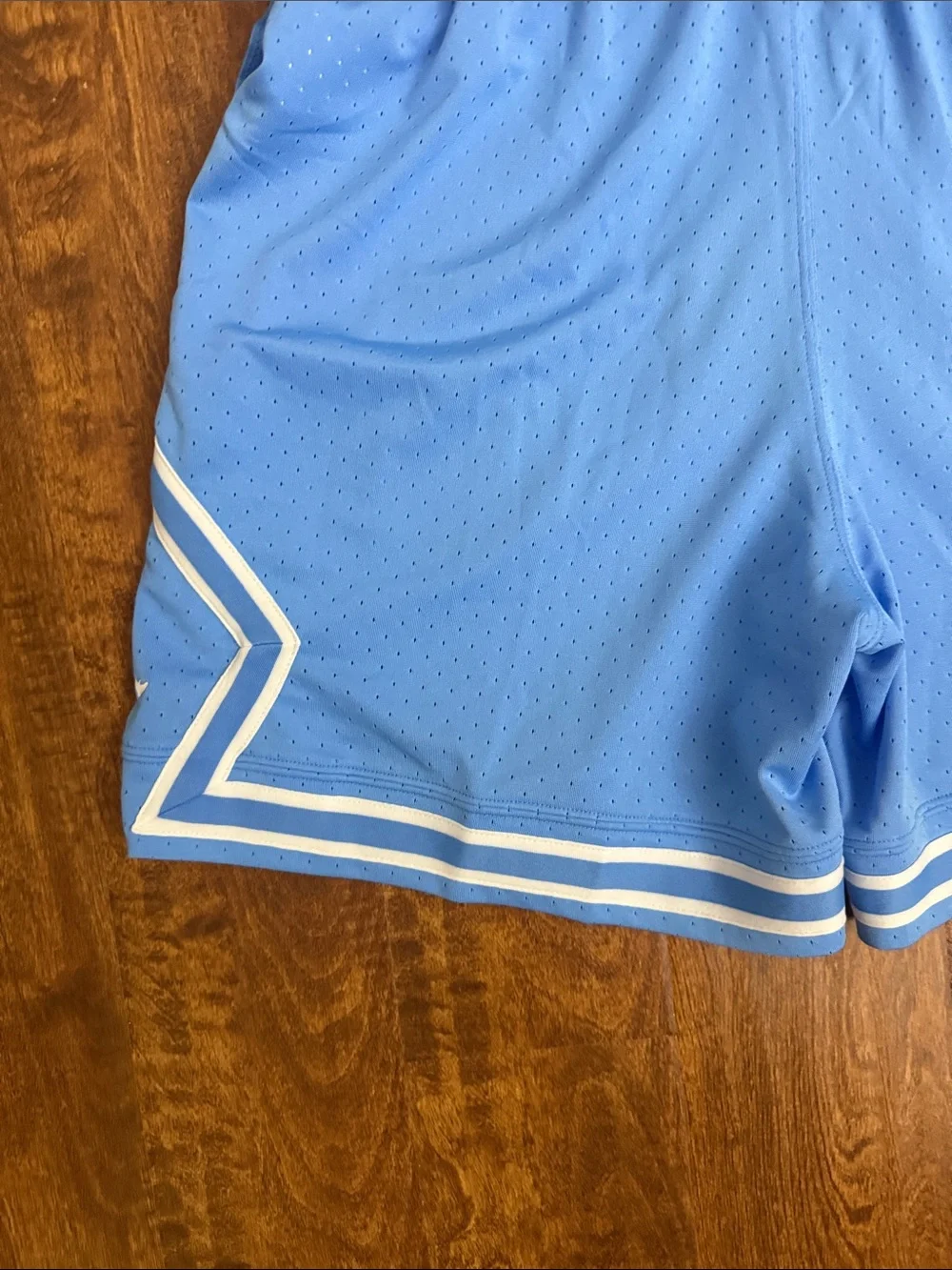 Jordan Light Blue Basketball Shorts with White Trim